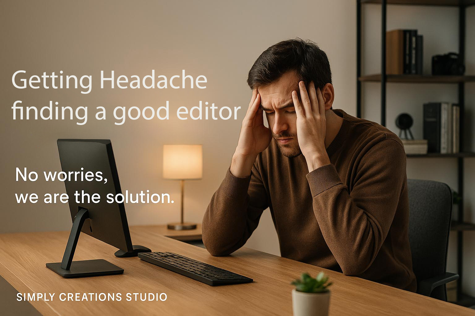 Representation of client getting headache